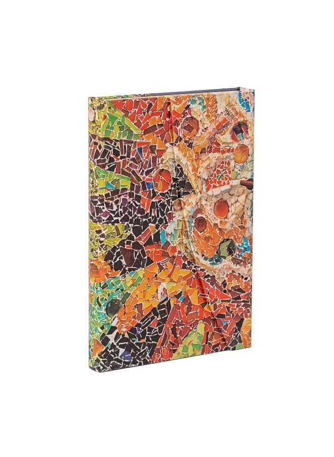 Gaudi’s Sun (Gaudi’s Mosaics) Mini Unlined Hardback Journal (Wrap Closure) 