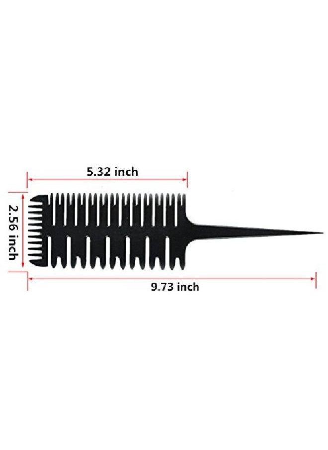 1st Choice T Choice Professional Hair Combs For Women Styling Hair Combs Plastic Weaving Combs For Highlighting  - Image 3