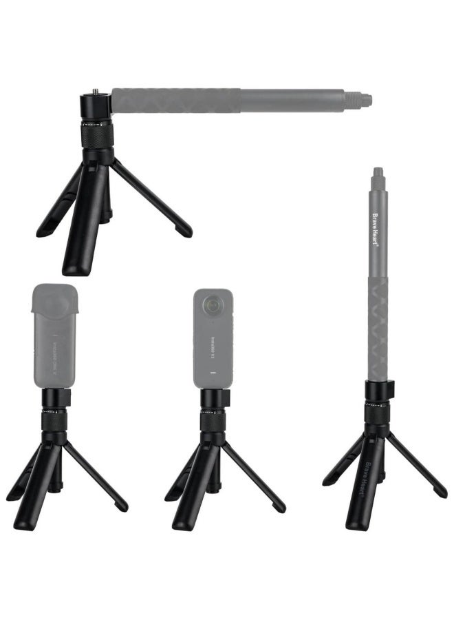 XYXS Tripod Multi-Functional Tabletop Fold Tripod for Insta360 X3/X4/X5, ONE RS, Go pro Hero 11 10 9 5 4 3 Sport Action Camera Accessories - Image 2