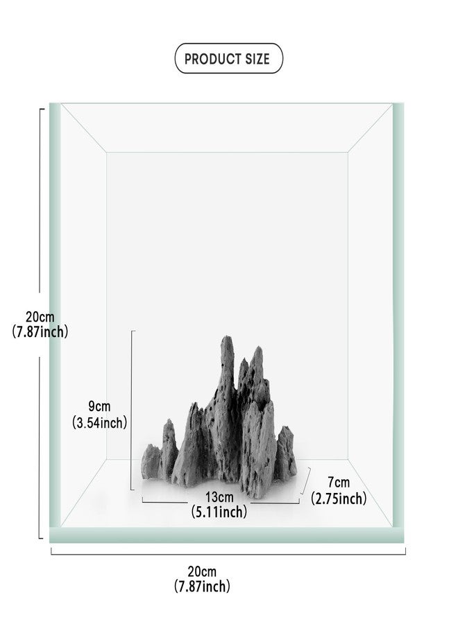FZONE Aquarium Rocks Aquascaping, Micro Resin Seiryu Rock for Aquascaping - Image 2