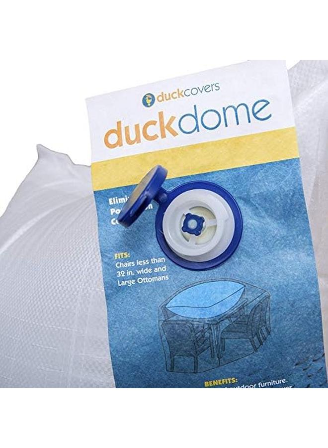 داك كوفرز Dd3684 وسادة هوائية على شكل قبة البط مقاس 84 بوصة طول × 36 بوصة ث أغطية أثاث الفناء الأبيض - Image 4