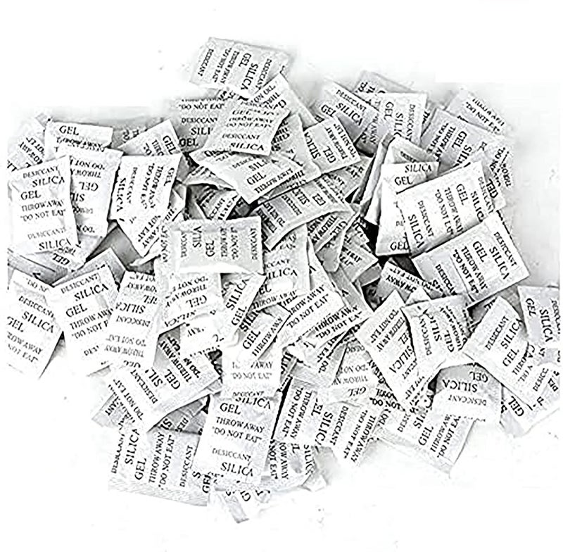 Thea Silica Gel White/Desiccant/Moisture Sbsorbr/Moistur Absorbent (100 Pouches,5Gm Each - Pack of 1)… - Image 1