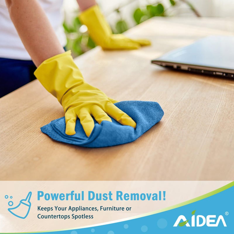 AIDEA Microfiber Cleaning Cloth, 20PK, Soft Absorbent Rags, Microfiber Towels for Cars, Kitchen Towels, Dusting Cloth for Home, Window, Cleaning Supplies, 12"Ã—12" - Image 3