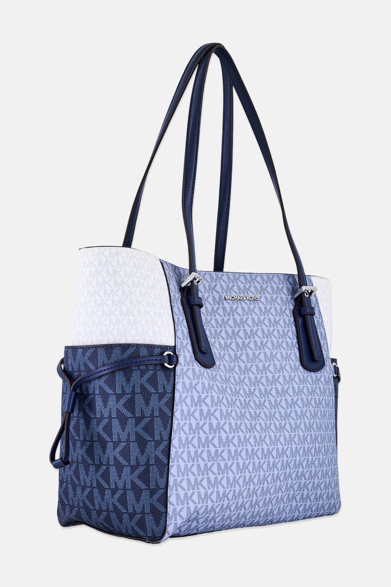 Michael Kors Women Brand Logo Voyager Tote Bag, Multicolor - Image 3