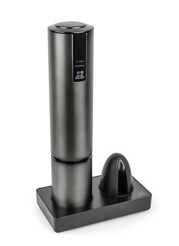 Peugeot Elis Touch Rechargeable Electric Corkscrew With Foil Cutter Carbone - Image 1