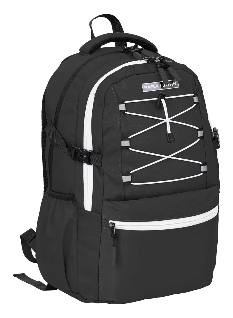 PARAJOHN Parajohn 19 Inch School Backpack 30L Lightweight Water Resistant School Bag with Laptop Compartment, Padded Straps & Multi Pockets for Boys & Girls, Black