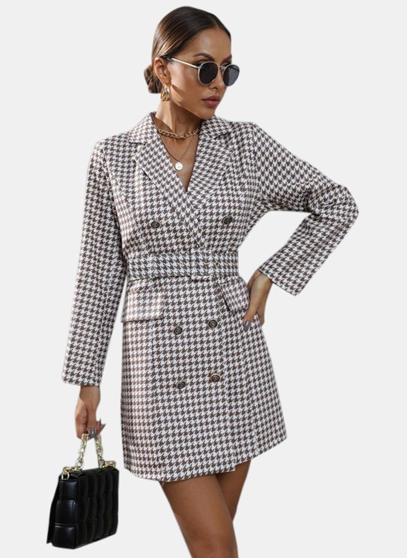 YUNIQEE Houndstooth Blazer Dress  - Image 3