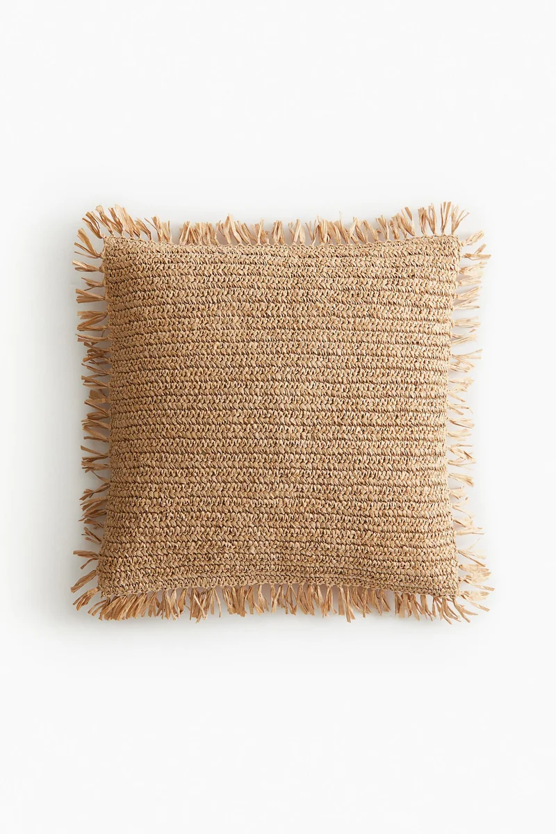 H&M Paper straw cushion cover