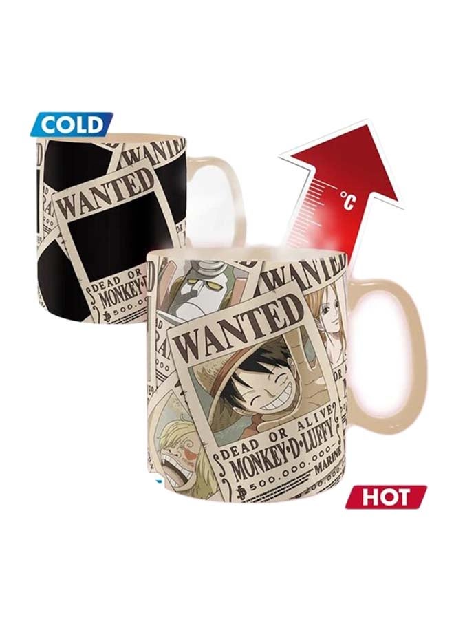 One Piece Wanted Heat Changing Mug Multicolour 460ml