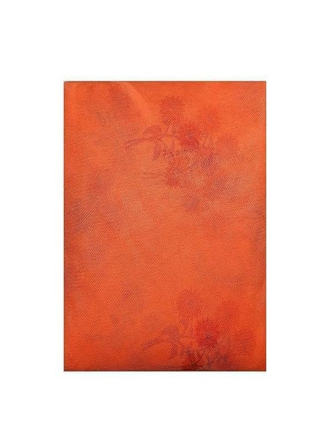 VACHI Bed High Density Heavy Quality Polyester Adults Washable Printed Mosquito Soft Net/Machardani/Bed Box Mosquito Net (Bed Box) (Orange, 6 X 7 Feet) - Image 2