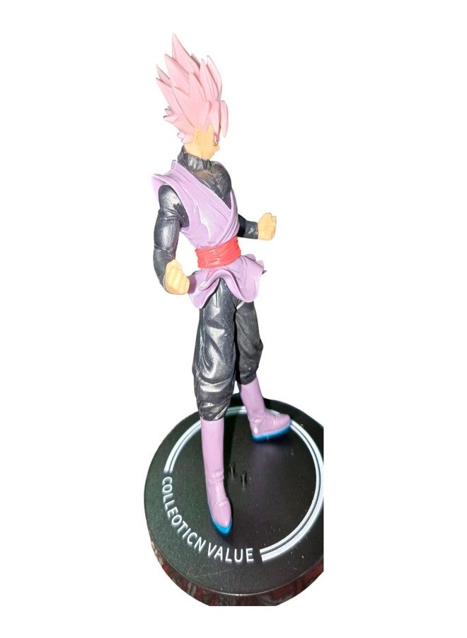 ONE POINT COLLECTIONS Anime Warrior Pink Hair Action Figure – Super Saiyan Style Fighter Collectible Figurine with Display Base | PVC Anime Character Model Toy for Kids & Fans - Image 3