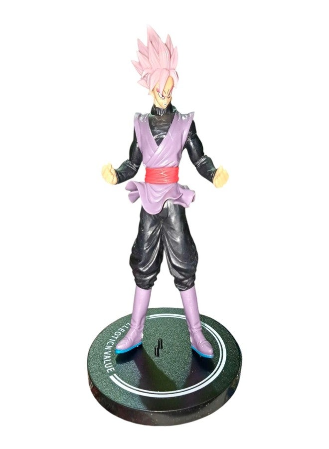 ONE POINT COLLECTIONS Anime Warrior Pink Hair Action Figure – Super Saiyan Style Fighter Collectible Figurine with Display Base | PVC Anime Character Model Toy for Kids & Fans - Image 1