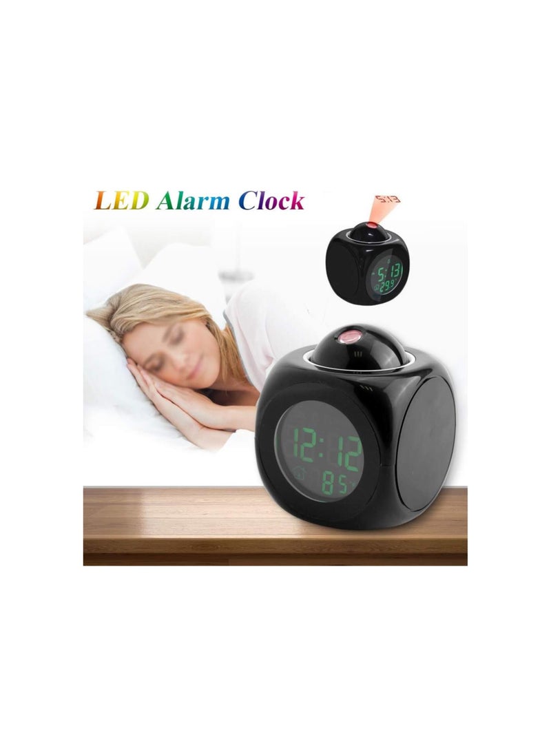 Generic - Wall Projector,Projection Clock Led Projection Large Display Led Projection Clock Projection Alarm Clock Multifuncitonal,Projection Clock for Home Bed Room Studying Room - Image 1