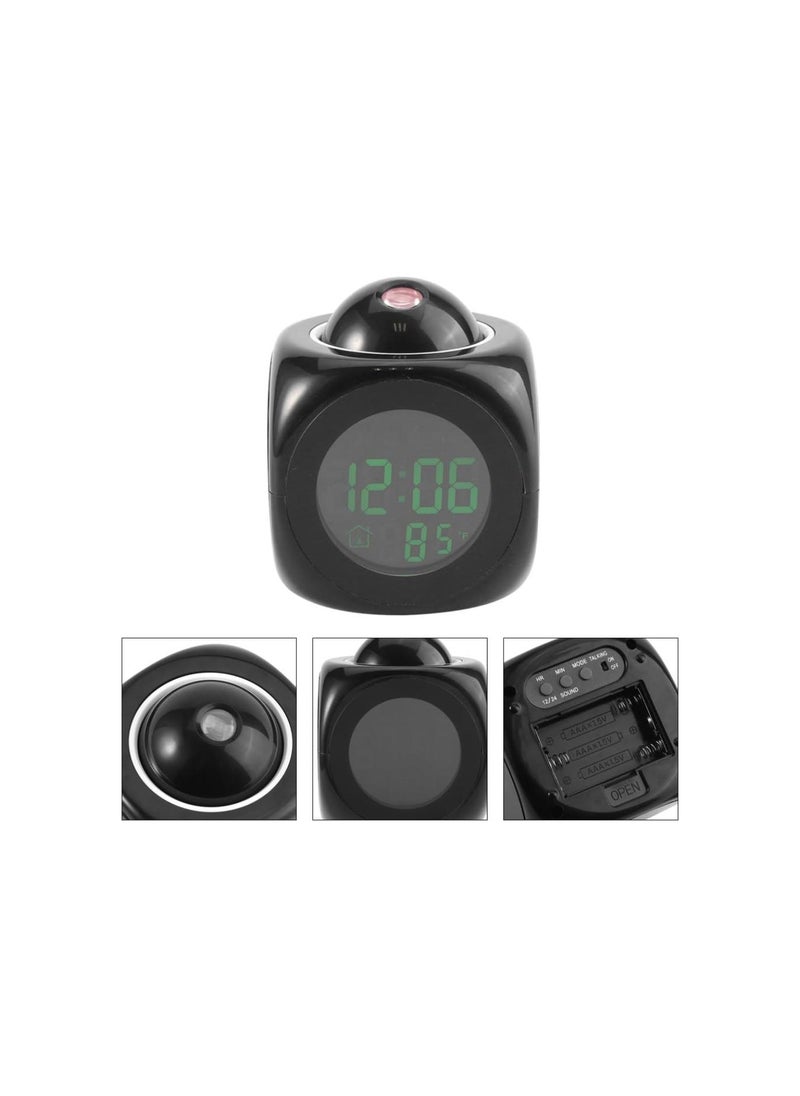 Generic - Wall Projector,Projection Clock Led Projection Large Display Led Projection Clock Projection Alarm Clock Multifuncitonal,Projection Clock for Home Bed Room Studying Room - Image 1