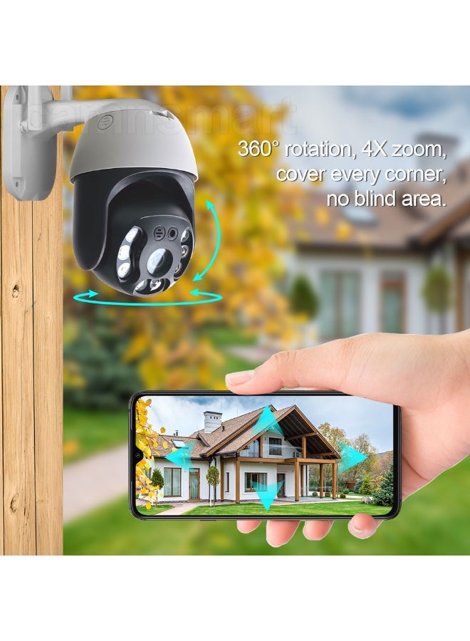 Tuya Smart Life 5MP Outdoor WiFi Security Camera with 270° Rotation, Motion Detection, and Night Vision - Image 2