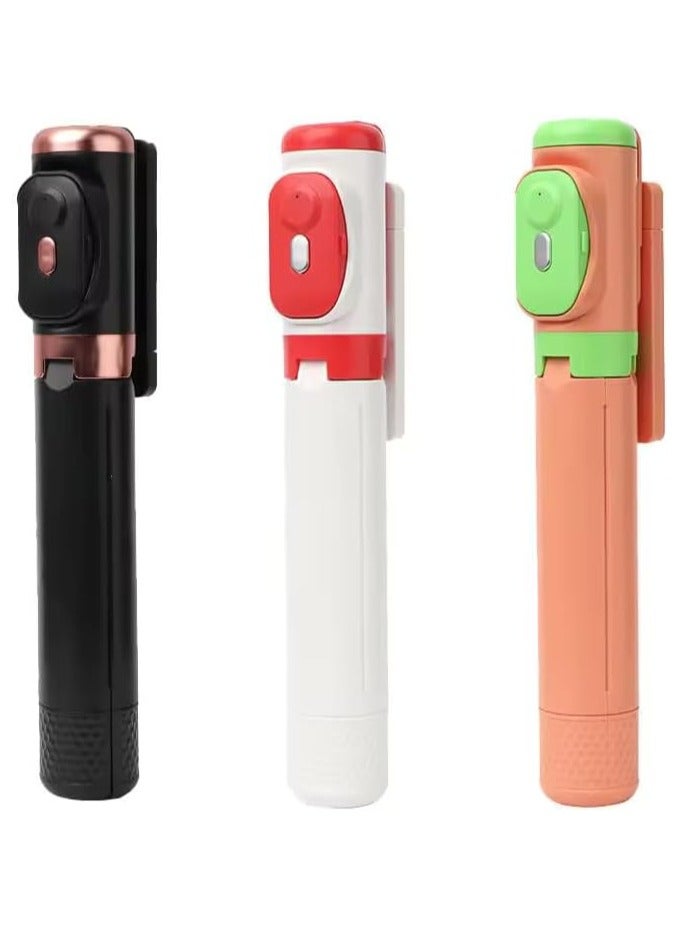Wireless Bluetooth Selfie Stick Tripod – 360° Rotation, 110cm Extendable with Remote Shutter for iOS & Android, Live Broadcast and Travel Stand