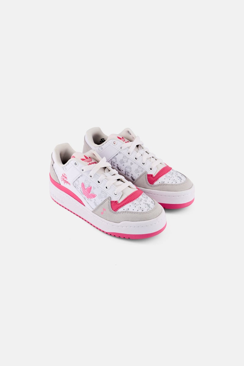 adidas Originals Adidas Originals x Hello Kitty Kids Girl Forum Bold Lace Up Outdoor Shoes, Multicolor  - Image 1