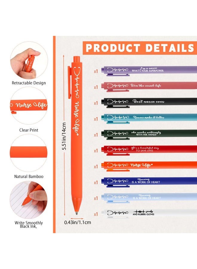 Jetec 20 Sets 2025 Nurse Appreciation Gift Nurse Practitioner Week Nursing Team Thank You Gifts Inspirational Spiral Notebook Journal with Sticky Note Notepad Ballpoint Pen Bulk (Healing Colors) - Image 3
