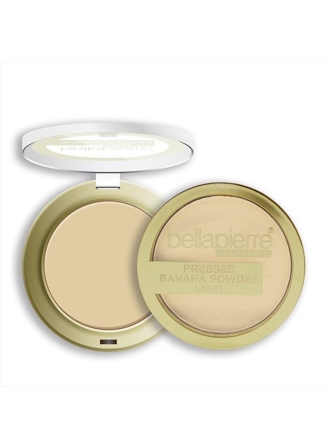 BellaPierre Pressed Banana Setting Powder | Lightweight Compact Color-Correcting Powder with All Day Makeup Protection | Eliminates Blotchiness and Dark Spots | Talc-Free | Matte Tint - Light - 0.28 O  - Image 2
