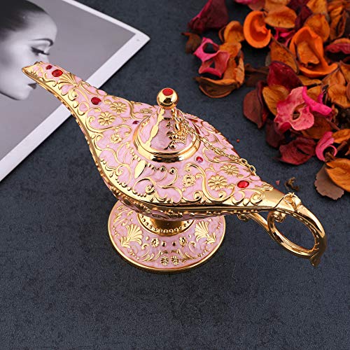 Gusnilo Vintage Aladdin Magic Lamp Genie Collector's Edition /Wedding Table Decoration,Collectable Rare Classic Arabian Props Aladdin Pot & Delicate Gift for Party/Birthday(Pink) - Image 2