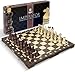 Wegiel Imperator 21Inch Luxury Wooden Chess Set for Adults and Kids Handcrafted from Premium Beech and Birch Wood Unique Folding Design with Chess Piece Storage BrownImperator Brown - Image 2