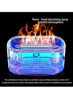 Mi VAZA Essential Oil Diffuser, Convenient Flame Effect USB Mist Air Humidifier, Durable Long Lasting Aromatherapy Diffuser, Portable Color Changing Room Diffusers For Home Office, (White 3)  - Image 3