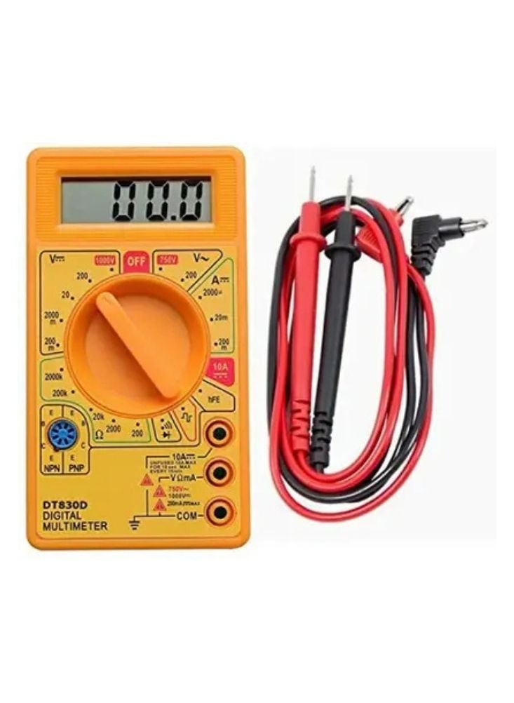 بريميم جهاز قياس متعدد رقمي "دي تي-٨٣٠ دي" - جهاز اختبار الجهد والتيار الكهربائي المدمج (النسخة المضمنة) - Image 2