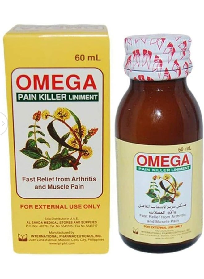 Omega - Pain Killer Liniment 60Ml - Image 1
