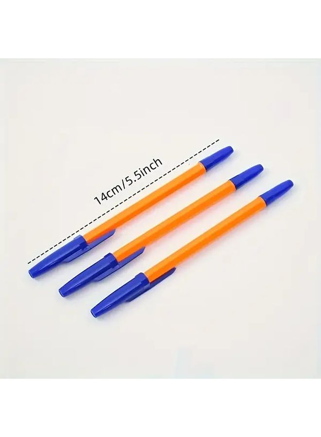 Blue Ballpoint Pens 100 Pcs Fine Point Smooth Writing Quick Drying Ink for Office School - Image 5