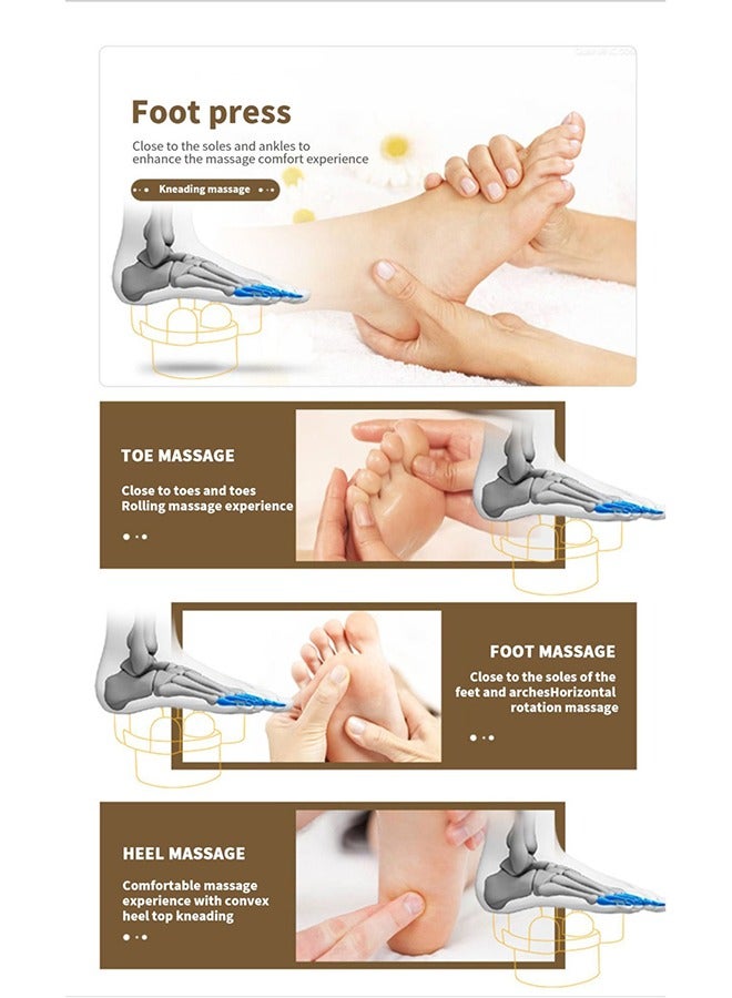 Electric Foot & Calf Massager with Heating - Portable Mini Massager for Pain Relief, Relaxation, Diabetic Neuropathy & Swelling - Image 5