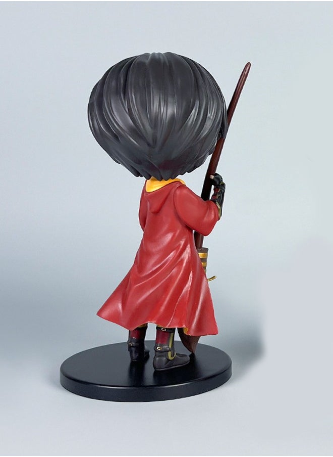 Academy of Magic Figure Big Eyes Riding Broom Harry Potter Model Ornament 22cm - Image 2