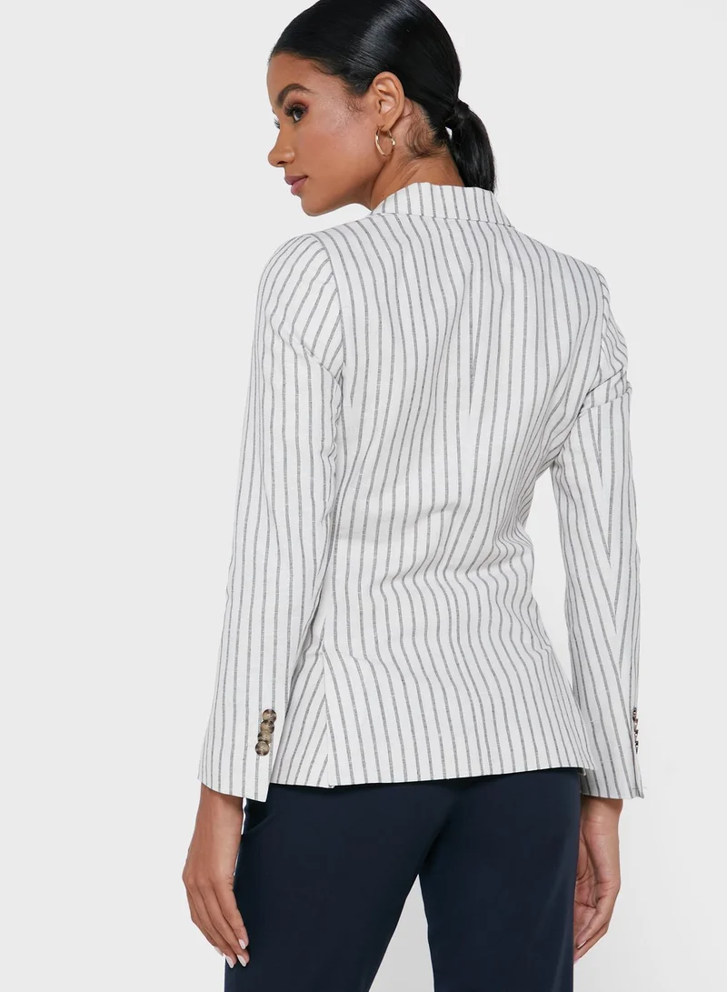 Sacoor Brothers Striped Tailored Blazer