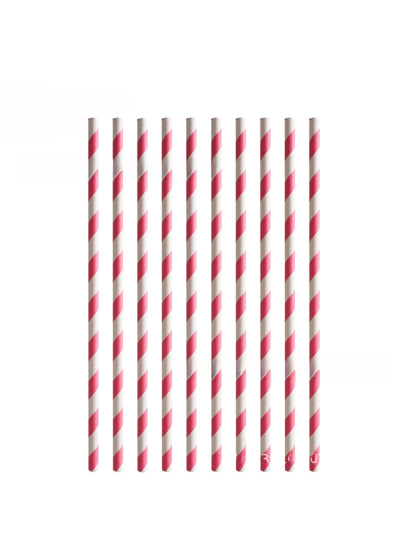 New Pink KT Cat Birthday Party Tableware Set Pink striped paper straw 10p 