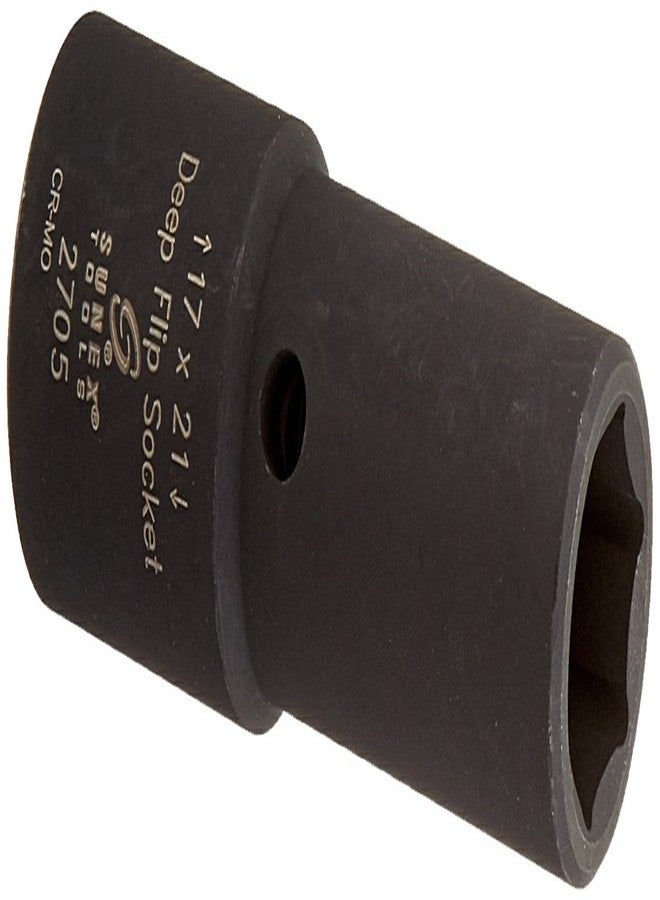 Sunex Tools Sunex 2705 1/2-Inch Drive 17-Mm By 21-Mm Deep Flip Socket - Image 1
