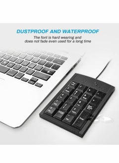 KASTWAVE Number Pad, 19-key Portable Wired Numeric Keypad, Keyboard Extensions with Multiple Shortcuts for Laptop Desktop PC Notebook  - Image 4