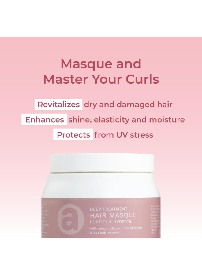 Ashba Botanics Deep Conditioning Hair Mask For Dry & Frizzy Hair|Hydrating Masque For Curly,Wavy,& Straight Hair|With Murumuru,Shea Butter,Baobab Protein,& Pequi Oil|Silicone Free - 237 ml,280 grams - Image 4