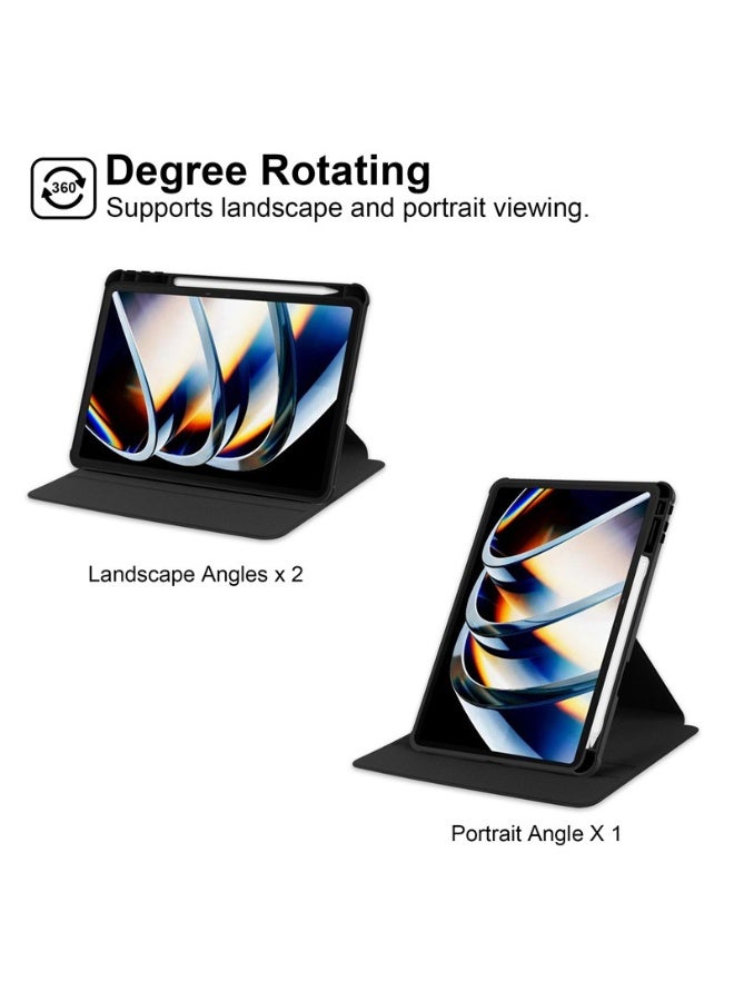 general Compatible with Itel Vista Tab 10 / Itel Vista Tab 11 10.1 Inch Case with Pen Holder, 360 Degree Swivel Stand Folio Flip Smart Tablet Cover with Auto Sleep/Wake - Image 2