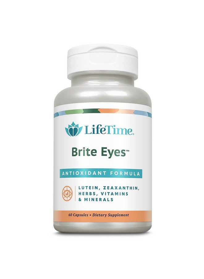 Lifetime LIFETIME Brite Eyes Antioxidant Formula | Supports Dry Eyes, Vision & Eye Health | with Lutein, Zeaxanthin, Bilberry, Vitamin A & C | 30 Servings 