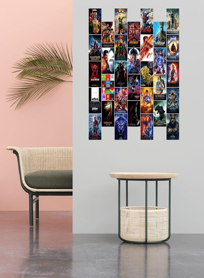 KARTMEN Pack of 32 Superhero Movies Wall Collage Kit Posters - 4 x 6 Inches Posters for Room Wall Decoration of Bedroom, Office, Living room, Dorm room - Glue Dots Included, Cardstock - Image 3