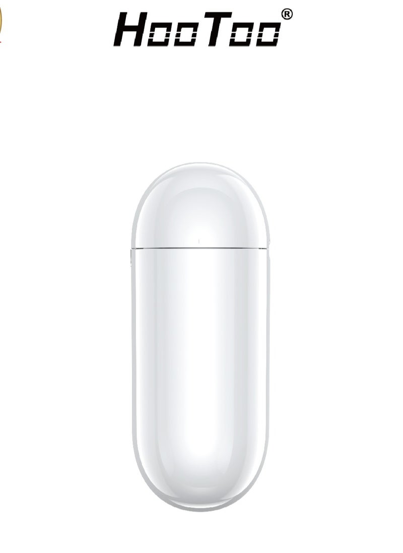 HooToo - AirPods 13 Earphones with Lightning Charging Case with Wireless Charging White - Image 1
