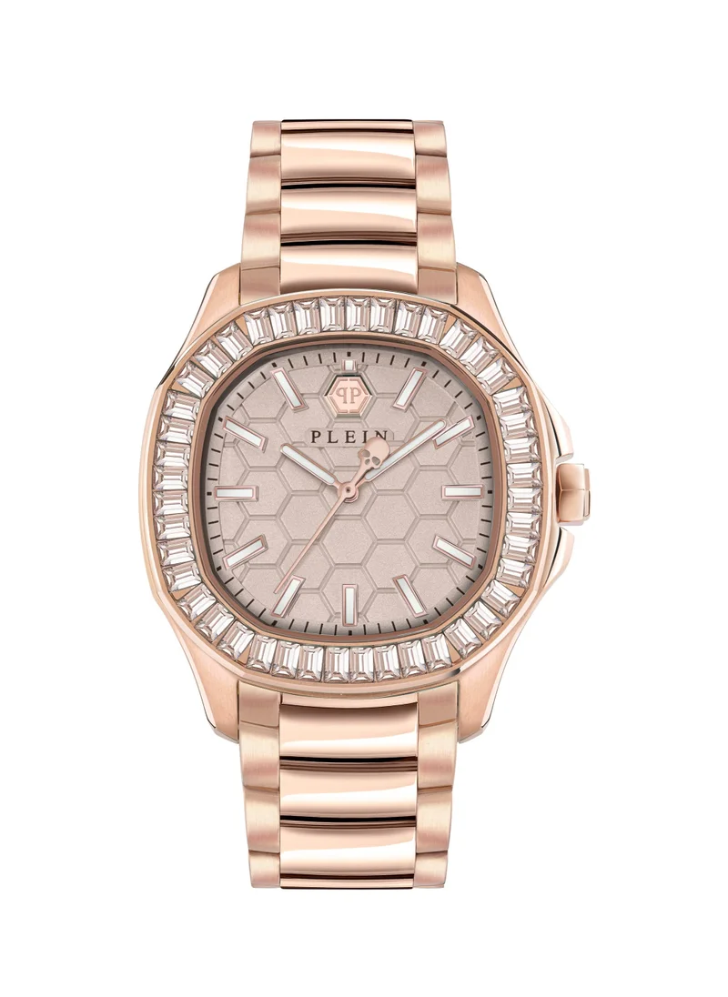 PHILIPP PLEIN $pectre Lady Women's 38mm Watch with Rose Gold Plated Stainless Steel Bracelet 5ATM