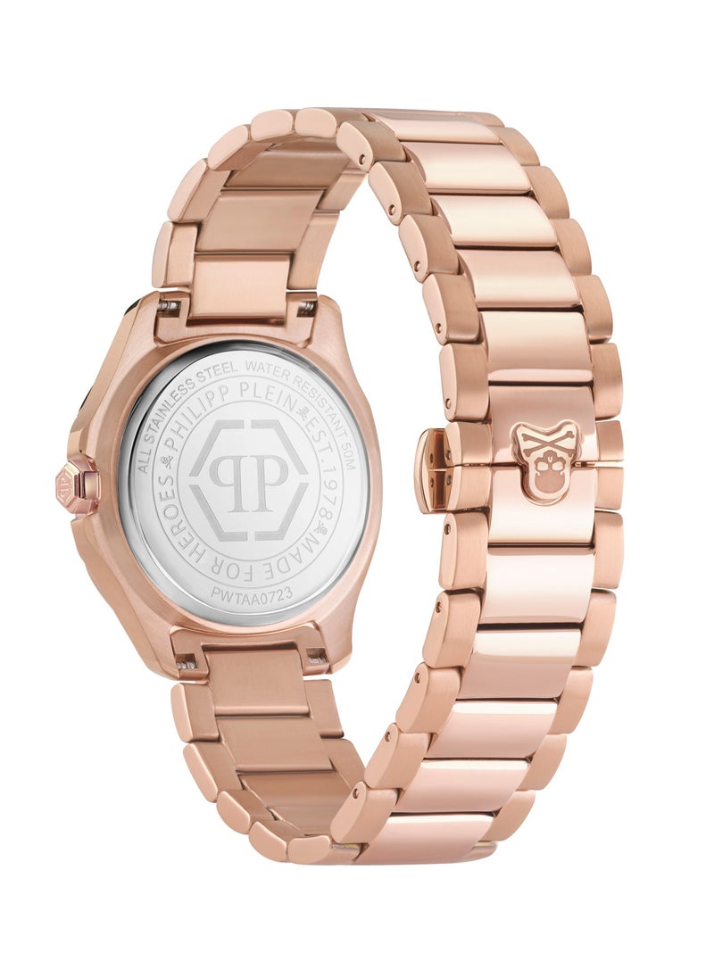 PHILIPP PLEIN $pectre Lady Women's 38mm Watch with Rose Gold Plated Stainless Steel Bracelet 5ATM  - Image 3