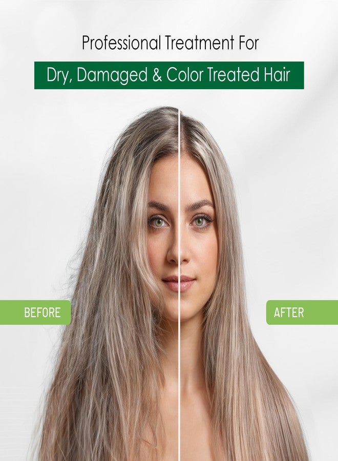 Herbishh Argan Hair Mask-Deep Conditioning & Hydration For Healthier Looking Hair- For Very Dry, Weak, Stressed Out Hair, No Sulphates, No Parabens (200 Gm), 1 Count - Image 2