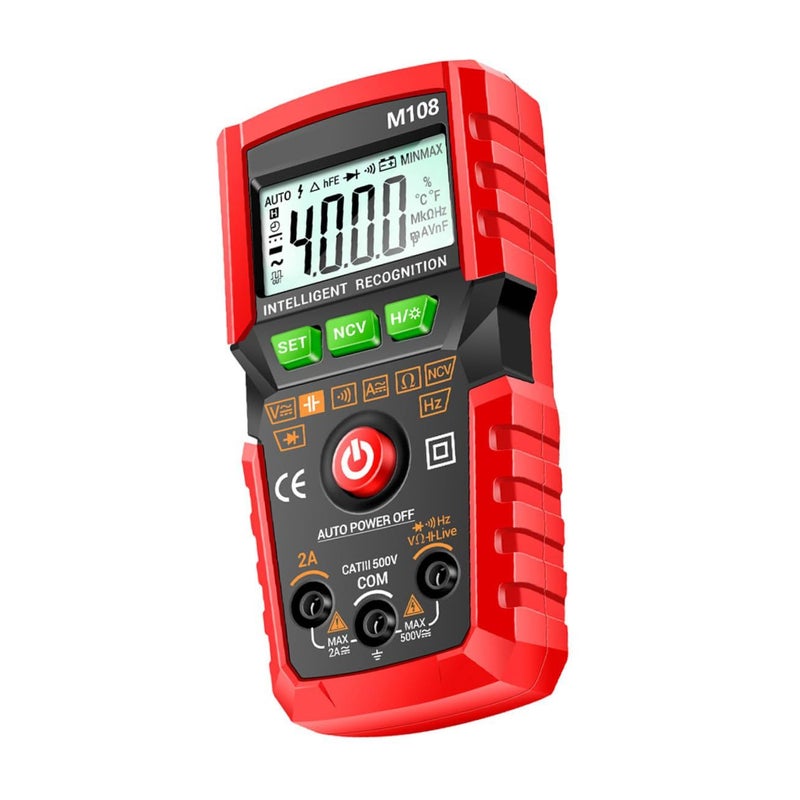 Smart Digital Multimeter Auto Ranging Volt Tester Non Contact Voltage Detection - Image 2