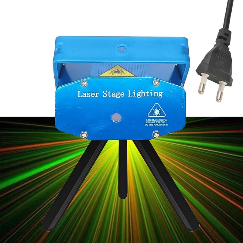 MLD MLD Mini Laser Laser Lights Red Green DJ Laser Light Sound Activated 6 Design for Party and Dj RedGreen LXB107Pack of 4  - Image 1