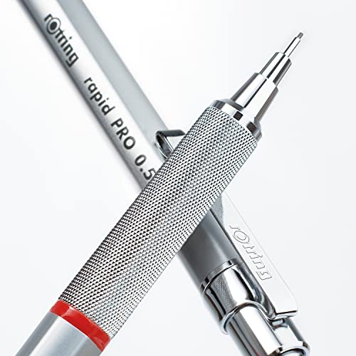 Rotring رورينج رابيد برو قلم رصاص ميكانيكي، 0.5 مم، فضي - Image 2