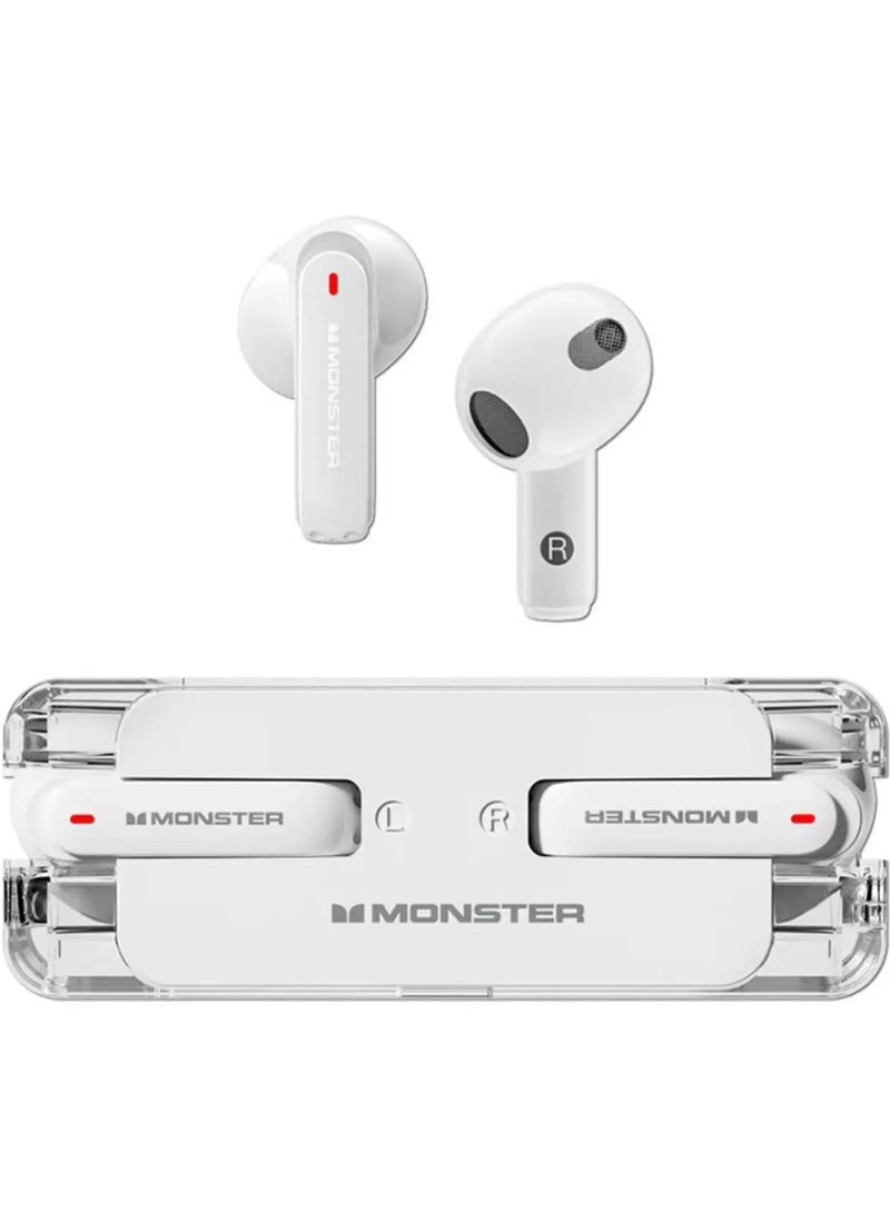 Monster XKT08 Wireless Bluetooth Earbuds Gaming Headphones Deep Bass Low Latency Game Headset with Built-in Microphone For Gaming Noise Canceling Headsets - Image 3