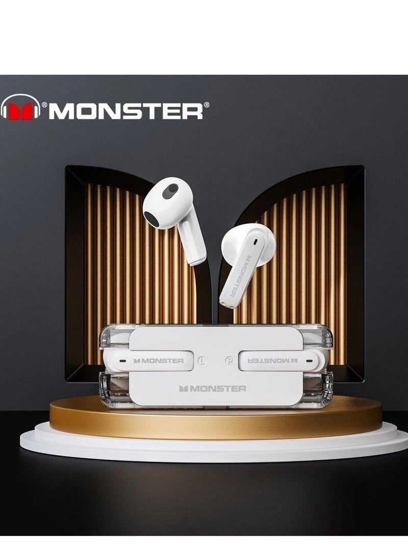 Monster XKT08 Wireless Bluetooth Earbuds Gaming Headphones Deep Bass Low Latency Game Headset with Built-in Microphone For Gaming Noise Canceling Headsets - Image 2