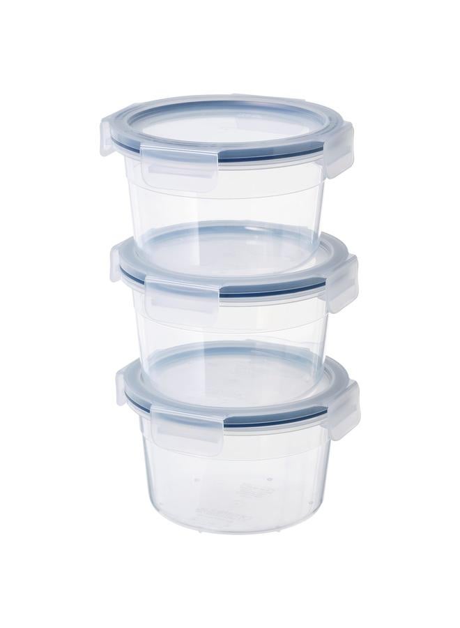 Zaboon Food container with lid, round/plastic, 750 ml - Image 1