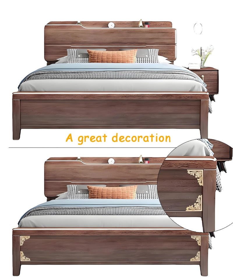 Zbdroxygen 4Pcs Wood Carved Applique, Wall Moulding Panels, Light Brown Wood Appliques Onlays for Vintage Furniture, Wood Carving Wall Decor, Wooden Moulding for Wall, DIY Home Decor Upgrade - Image 5
